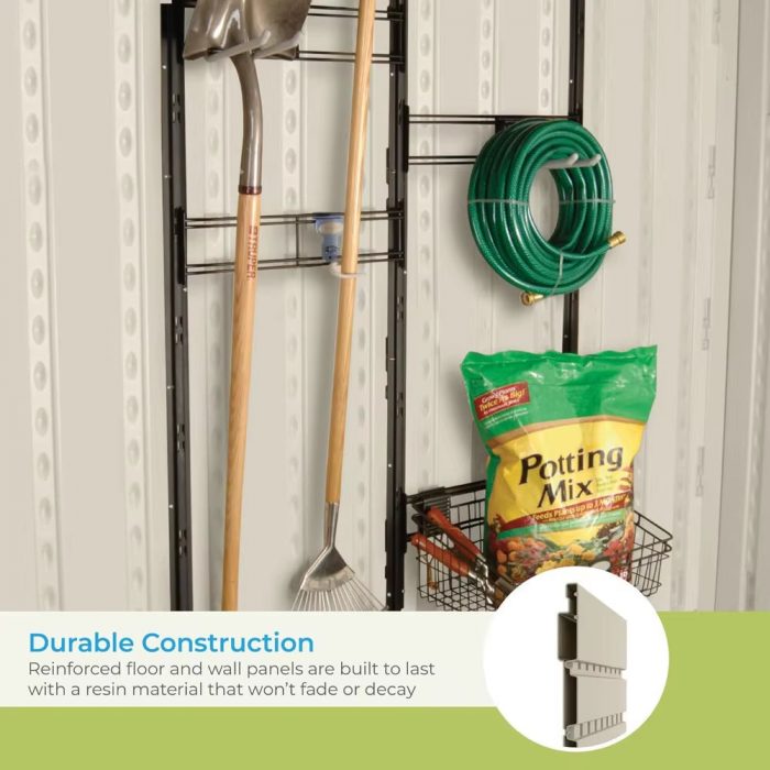8' X 10' Heavy-Duty Resin Tremont Storage Shed, Sand