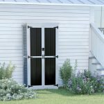 Outdoor Storage Cabinet Wood & Metal Garden Shed with Waterproof Roof and Sturdy Lockable Doors